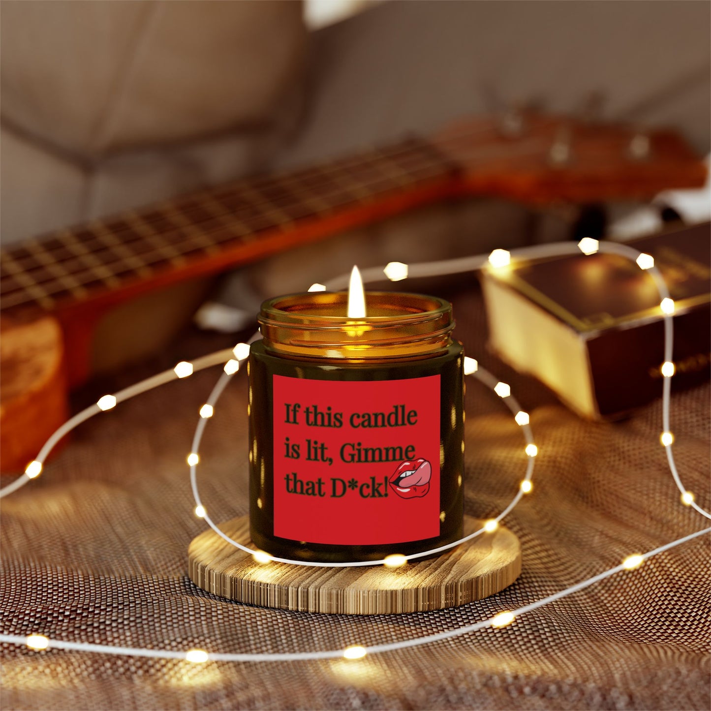 "Gimme That D*ck" Scented Candles, Coconut Apricot Wax (4oz, 9oz)