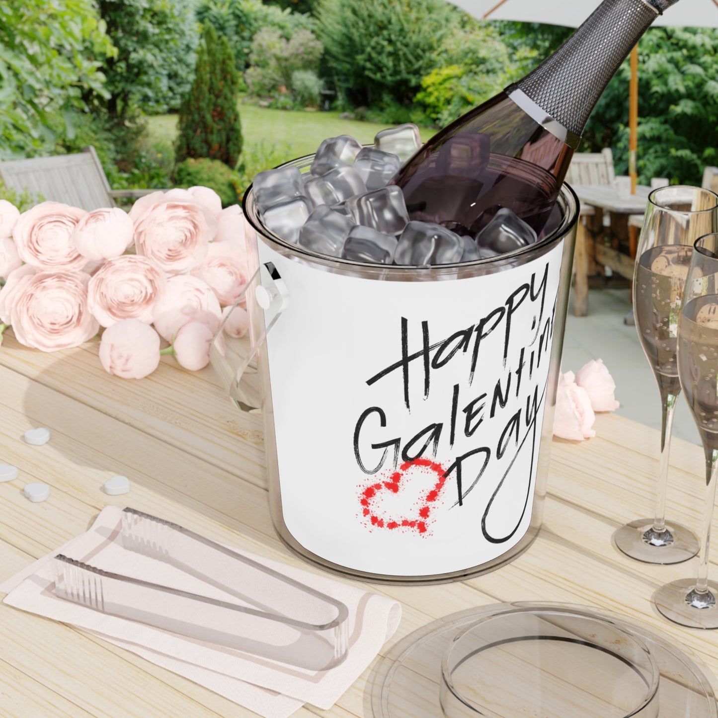 GALentines Day- Ice Bucket with Tongs