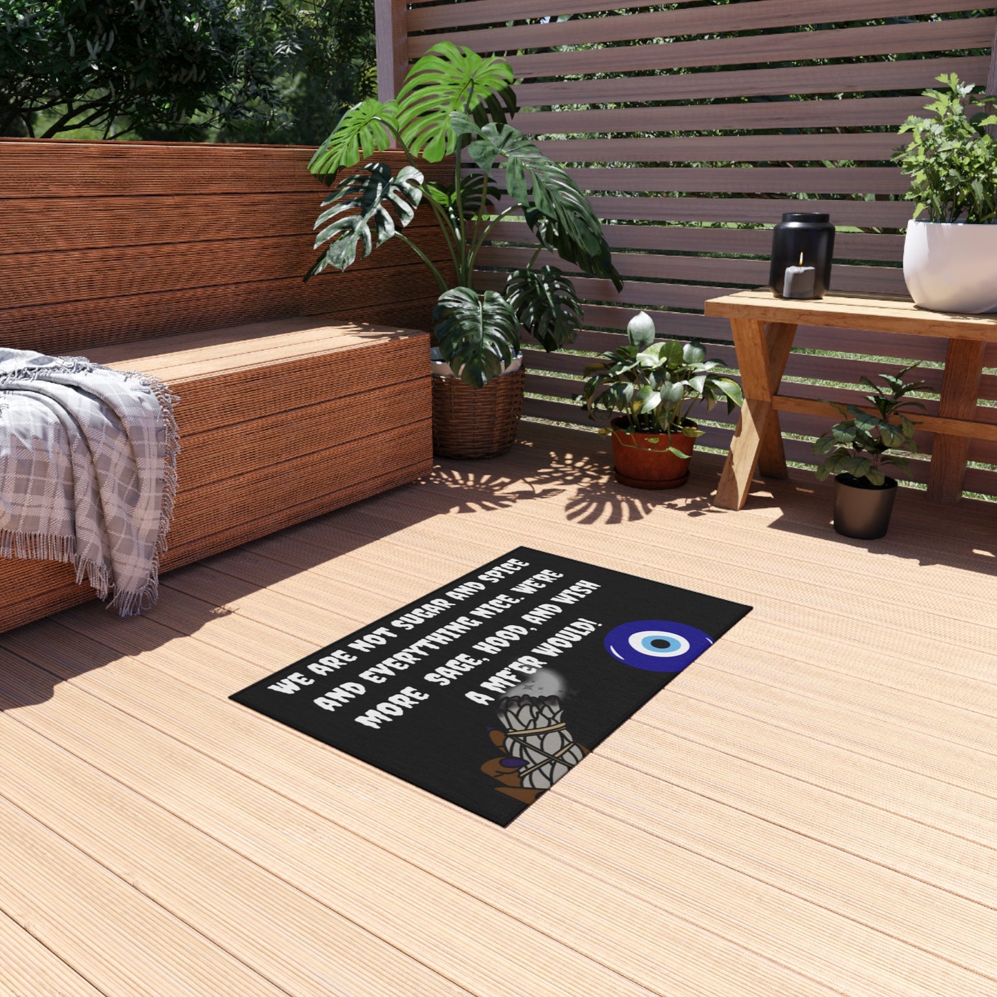 " Sage and Hood" Outdoor Rug