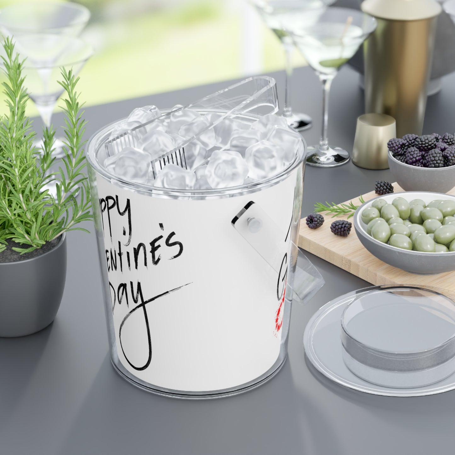 GALentines Day- Ice Bucket with Tongs